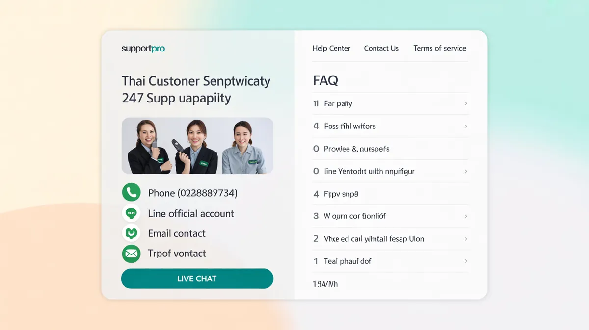 บริการลูกค้าตลอด 24 ชั่วโมง ติดต่อ LINE โทรศัพท์ อีเมล แชทสด