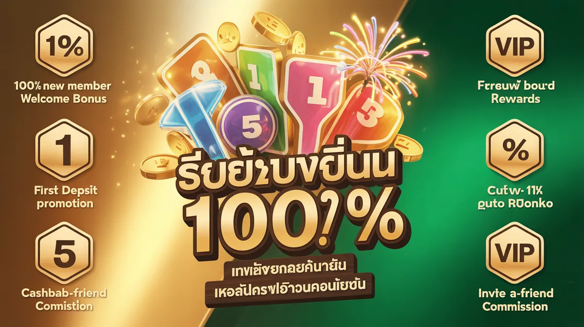 โปรโมชั่นหวยออนไลน์ โบนัสสมาชิกใหม่ โปรฝากเงิน คืนยอดเสีย สิทธิพิเศษ VIP